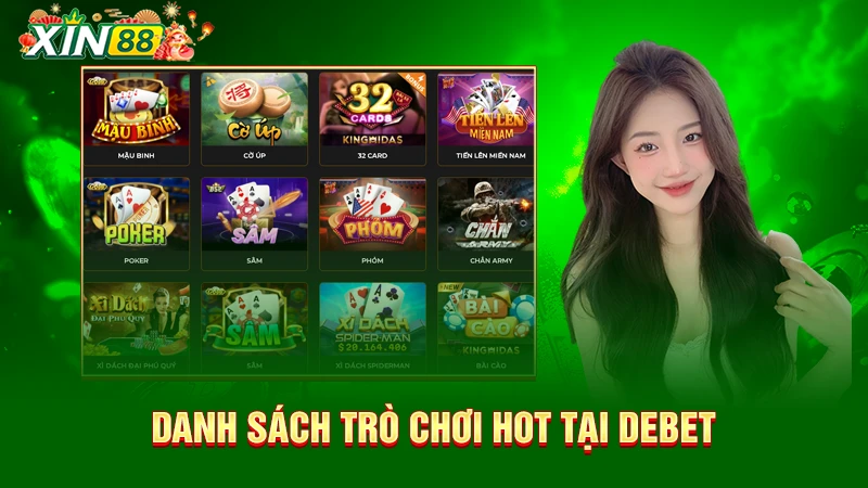 Danh sách game Debet hot nhất